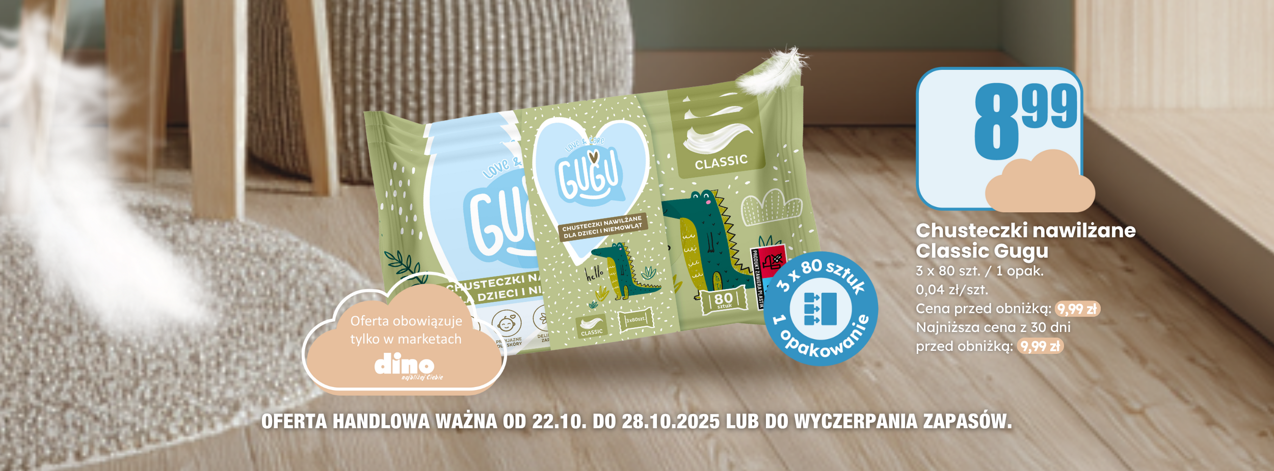 chusteczki nawilżane gugu