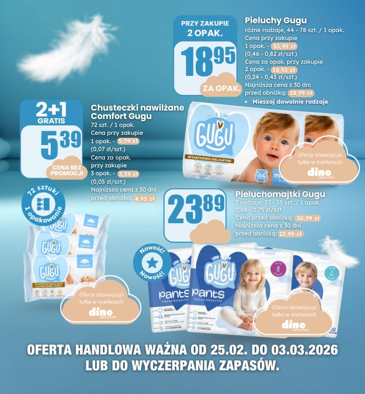 Gugu pieluchomajtki chusteczki